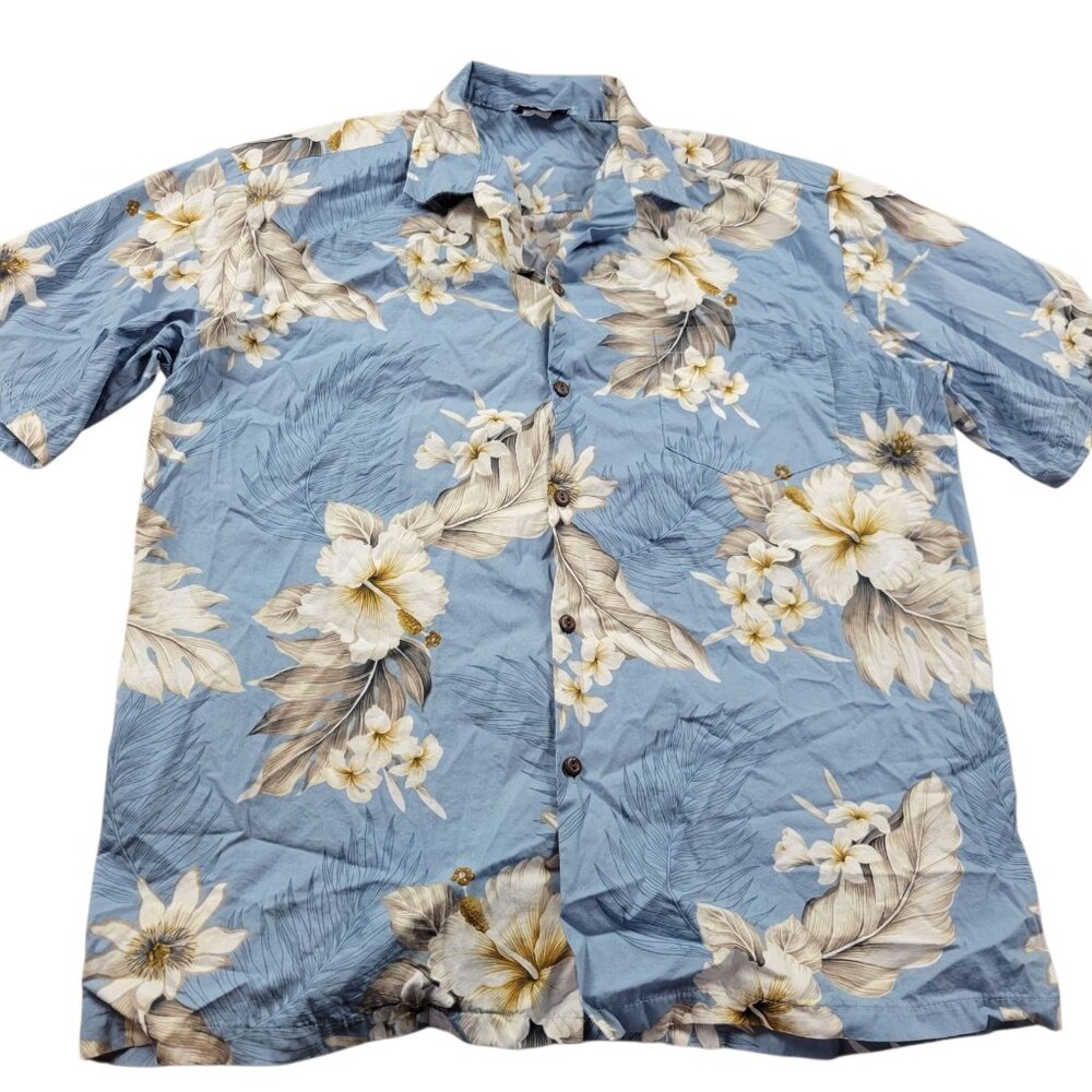Pacific Legend Hawaiian Shirt Men’s Large Blarge Short Sleeve Colorful Floral